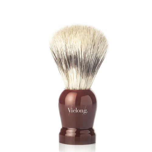 VIELONG Shaving brush - "Alter" bordeaux - Natural bristle