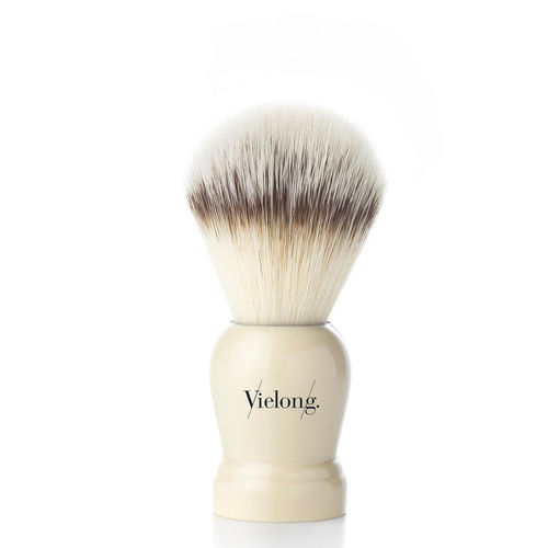 VIELONG Shaving brush - "Alter" ivory - Vegan fibersoft