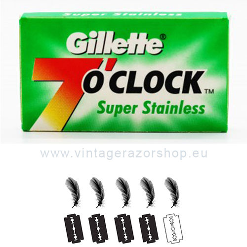 GILLETTE 7 o´clock Super stainless . 5 hojas