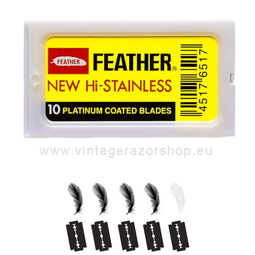 FEATHER Hi-stainless . 10 hojas